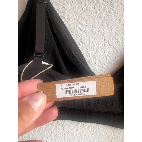 New Skims Fits Everybody Crossover Bralette - Onyx - Size Large - Picture 8 of 8